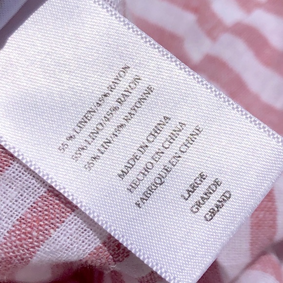 Thea Carmine Stripe Tie-Front Top - Picture 8 of 8